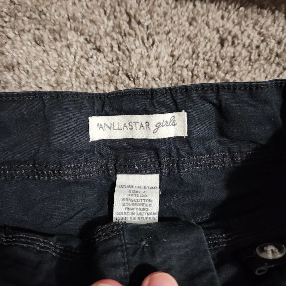 Vanilla Star Kids Black Cargo Pants